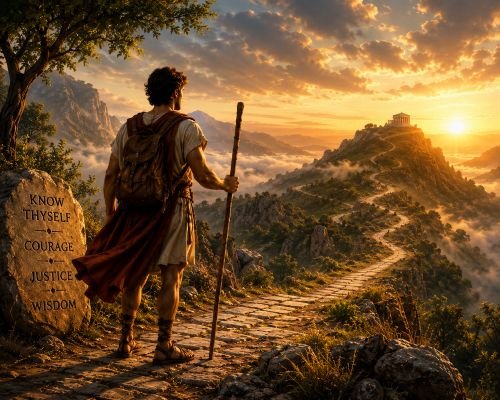 Hero journey module in the Living Philosophy course.