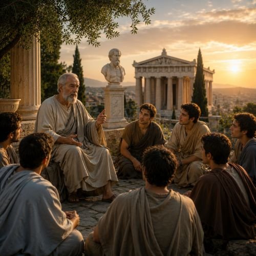 Plato Republic philosophy module in the Living Philosophy course.